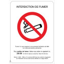 Panneau d'interdiction de fumer