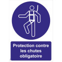 Panneau protection obligatoire contre les chutes