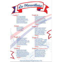 Plaque "la Marseillaise" loi Blanquer