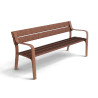 Banc public en plastique recyclé et recyclable