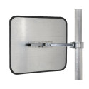 Miroir multi-usages antigivre 90° intérieur &amp; extérieur Inox Poli