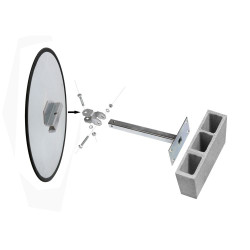 Prolongateur de fixation pour miroir de surveillance