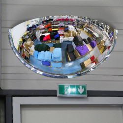 Miroir hémisphérique magasin vision à 180°