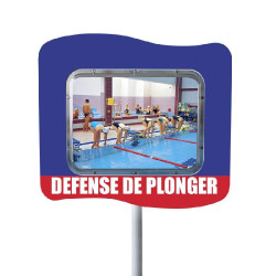 Miroir piscine personnalisable