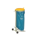 Support sac poubelle tri sélectif WSR120 - Sur roulettes