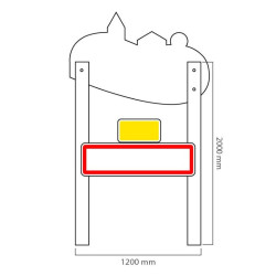 Panneau entrée de bourg - Support en bois découpé