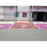 Arceau de parking rabattable Stopblock - Pieds en fonte