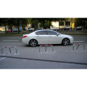 Arceau de parking rabattable Stopblock - Pieds en fonte