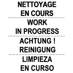 Nettoyage en cours - Marquage au sol extérieur Viso