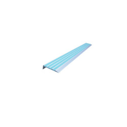 Nez de marche antidérapant aluminium et quartz ou PVC - Lot de 10