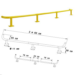 Arceau de protection pour rack industriel