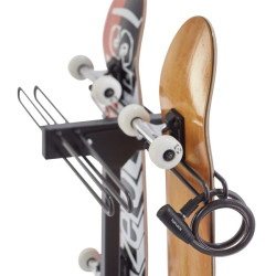 Mottez M059S - Range 4 skateboards sur pied avec antivol