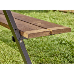 Mottez M517S - Lot de 2 pieds pour table de pique-nique