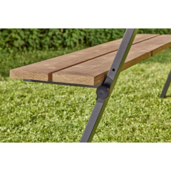 Mottez M517S - Lot de 2 pieds pour table de pique-nique