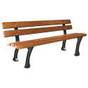 Banc public en bois exotique Burgos