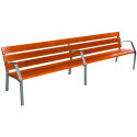 Banc public design Modo-08 - 6 lames - Longueur 300 cm