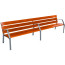 Banc public design Modo-08 - 6 lames - Longueur 300 cm