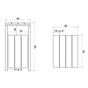 Poubelle en bois Alicante 80 litres - Pin du nord traité autoclave