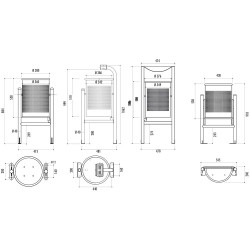 Poubelle extérieur ronde Barcelona - Inox