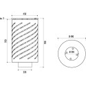 Corbeille de rue Spirale 65 litres