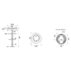 Poubelle Vigipirate Radial 60 litres