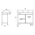 Abribus en acier toiture et parois en polycarbonate alvéolaire Andria