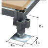 Plancher de bal et mini estrade démontable et modulable