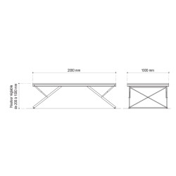 Estrade avec plancher réglable en hauteur