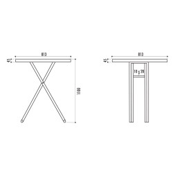 Table haute pliante Cocktail