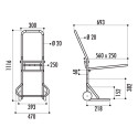 Diable de transport pour chaises et cartons