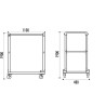 Chariot de transport 50 chaises pliantes Norman trolley