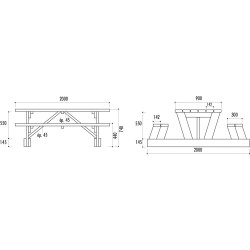 Table pique-nique Dortmund