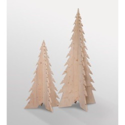 Sapin en bois  ignifugé M1 de Noël