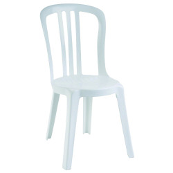 Chaise bistrot empilable plastique Miami