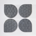 Mottez M031Q - Lot de 4 patins anti-vibrations