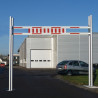 Portique parking double lisse réglable en hauteur et largeur HBS200