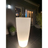 Jardinière plastique lumineuse + mange debout conique Delight