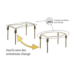 Table Mairietable ronde - Démontable &amp; Modulable