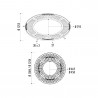 Cadre pour grille d'arbre en fonte Circular