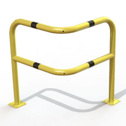 Arceau de protection d'angle renforcé jaune et noir