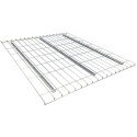 Plancher grillagé pour rayonnage 300kg - 3 renforts U + bords tombés