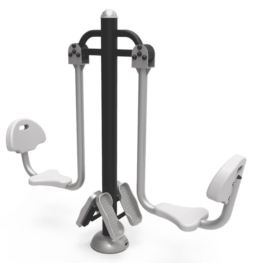 Presse quadriceps double pour fitness extérieur - Benito Extension