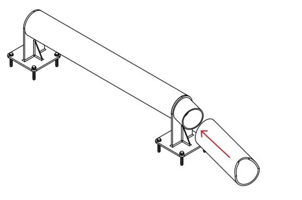 Installation du guide roues pour quai livraison etape 3 Mode d'emploi du guide roues romeo etape 3