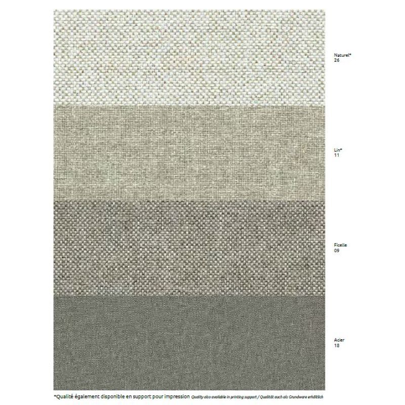 Echantillon couleur tissu pare solaire ignifuge Siento Recyclée