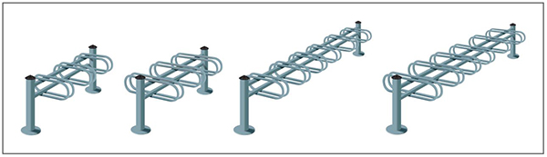 Modèles des racks à vélos Mercure